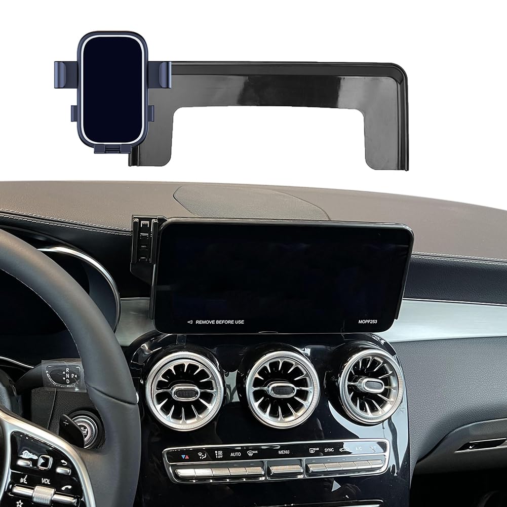 Supporto per telefono da auto adatto per Mercedes-Benz Classe V 2020-2021 EQV Classe V Viano W447, accessori staffa di navigazione schermo supporto per telefono (tipo B nero)