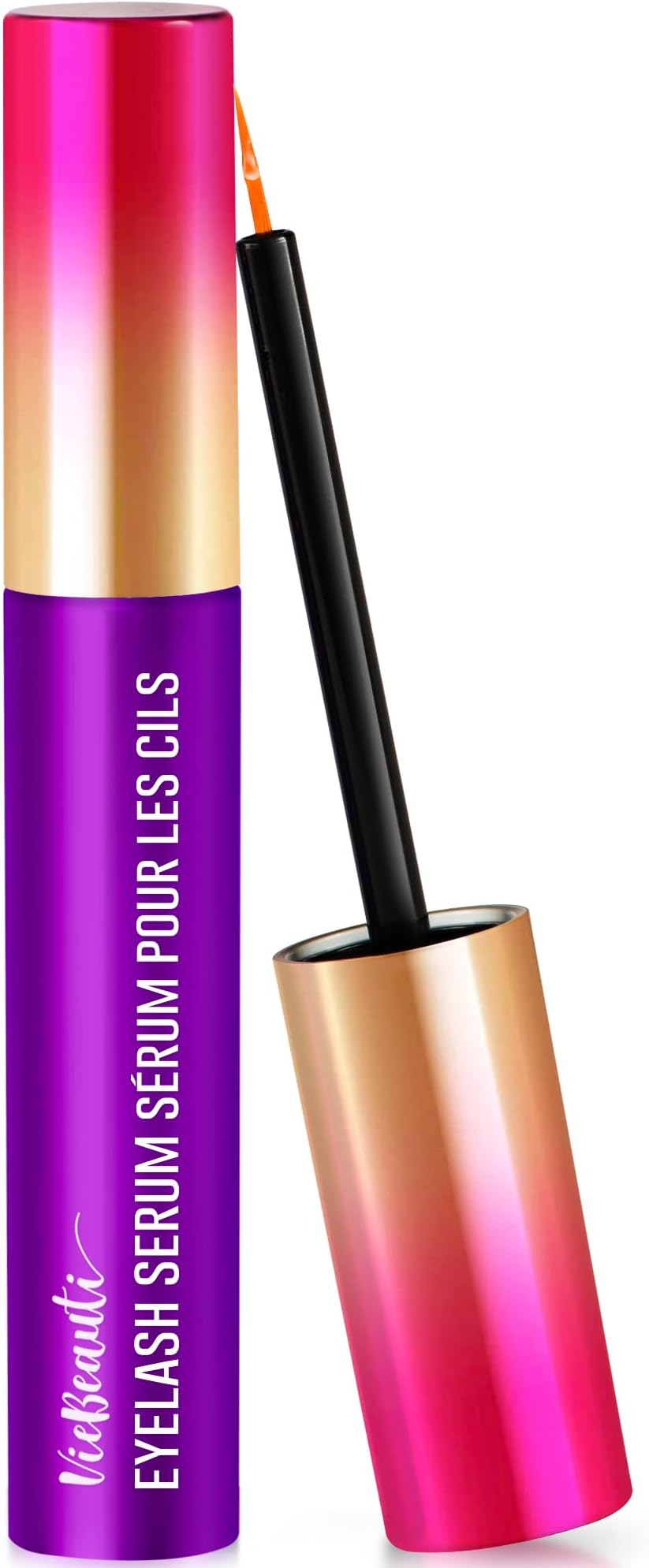 VieBeauti Premium Eyelash Growth Serum: Lash Enhancing Serum with Advanced Formula to Boost Longer Fuller and Thicker Luscious Lashes 0.067 Fl. Oz., Purple