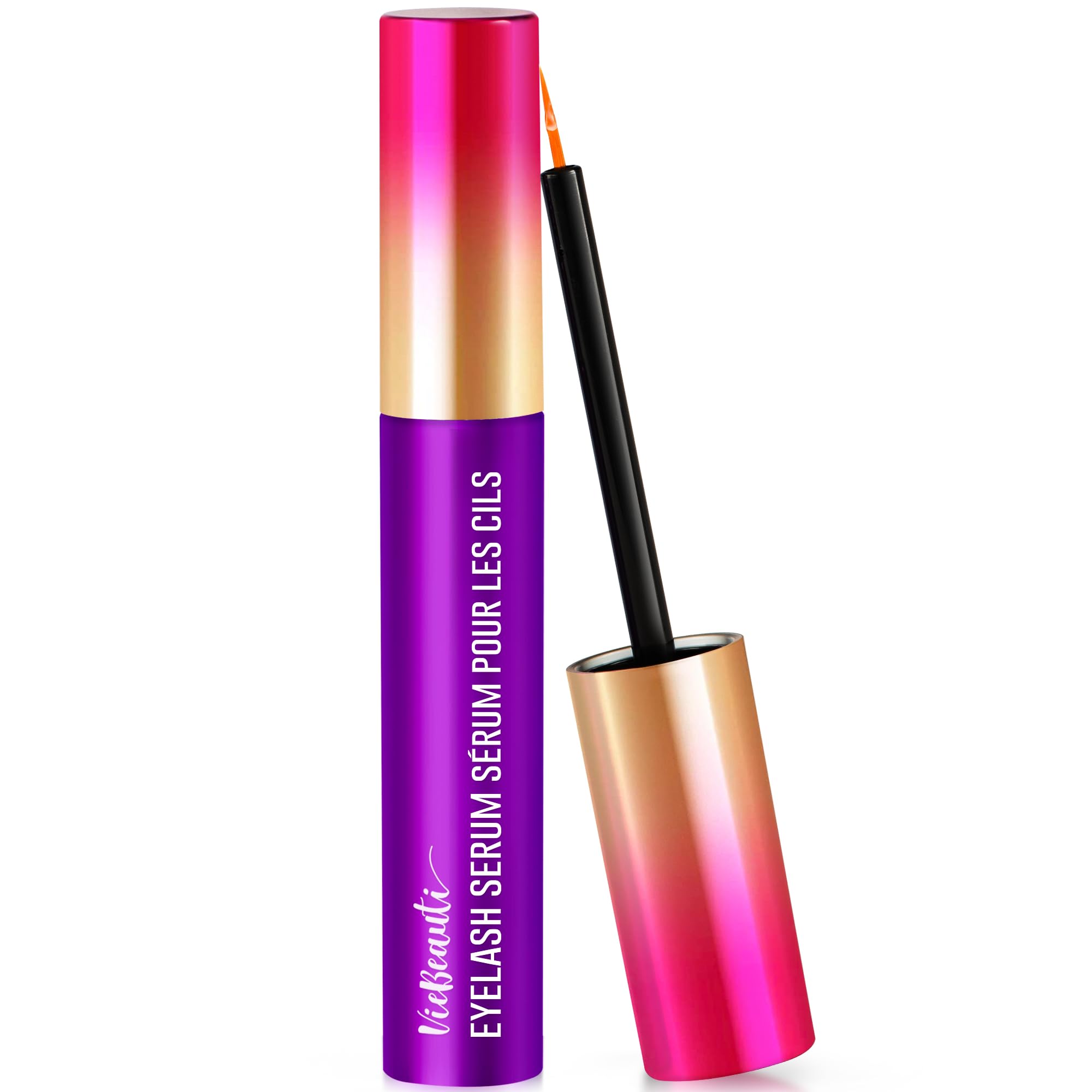 VieBeauti Premium Eyelash Growth Serum: Lash Enhancing Serum with Advanced Formula to Boost Longer Fuller and Thicker Luscious Lashes 0.067 Fl. Oz., Purple
