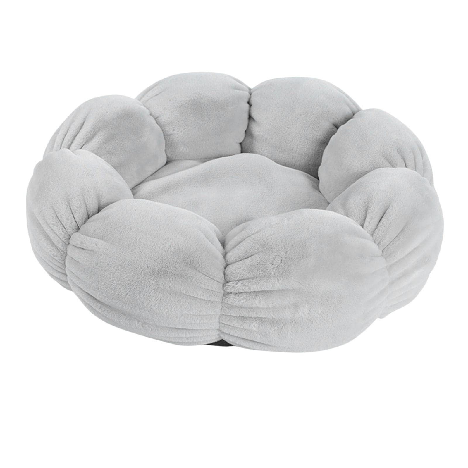 Alpha   tech  Cat Bed Basket Dog Soft Plush Pad Pets Supplies Grey L