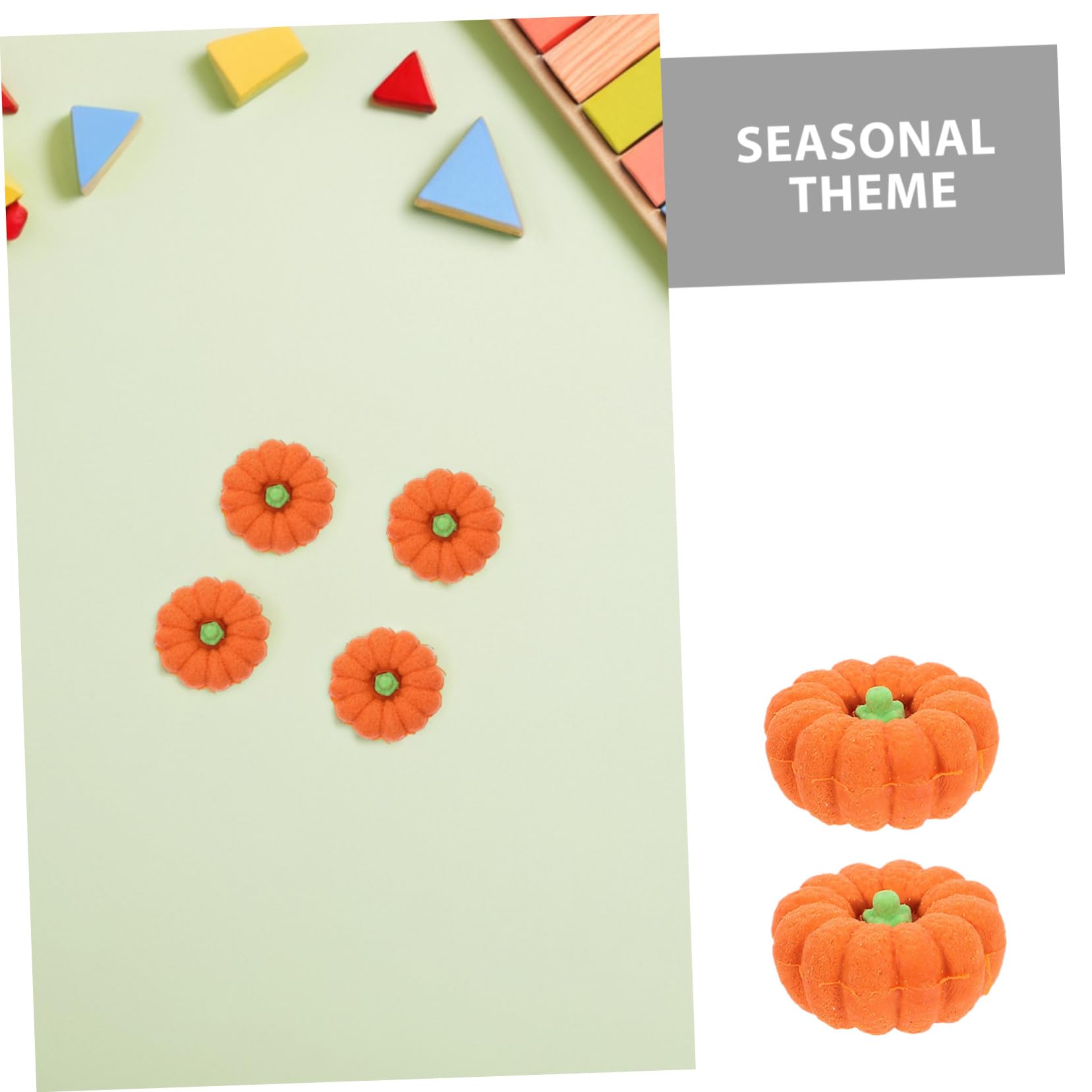 BESTonZON 80 Stück Teiliges Kürbis Radiergummi Mini Radierer für Herbst Halloween Partygeschenke Klassenzimmer Lehrer Belohnung Schulbedarf Orange