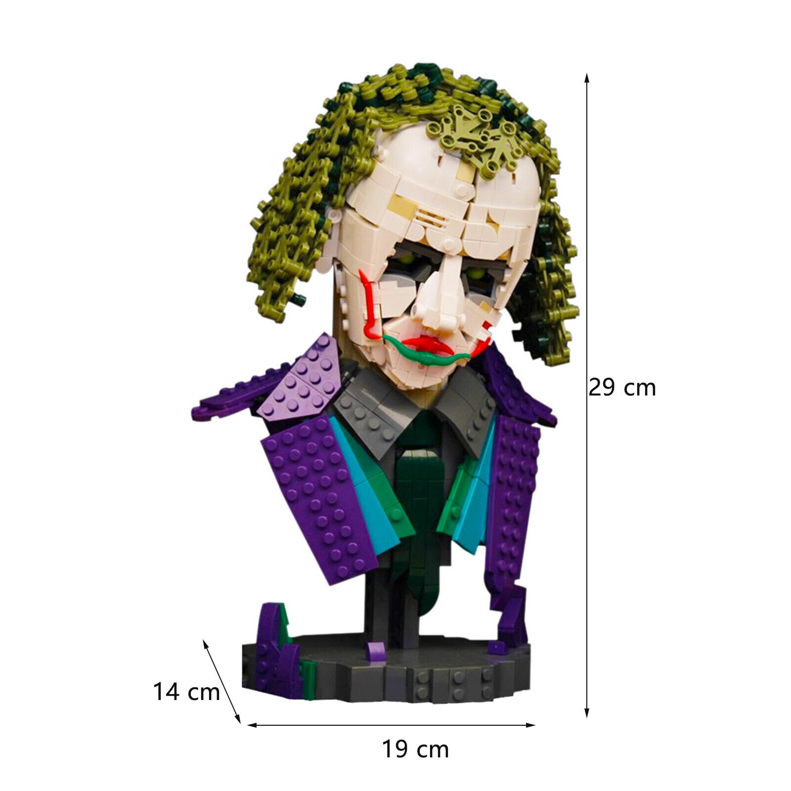 Amazon.com: ZITIANYOUBUILD Joker Bust Model 1090 Pieces