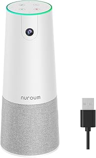 Nuroum C20 Tout-en-Un Webcam avec Microphone et Haut-Parleur,1080P Full HD avec 100°Grand Angle,Ultra Grand Angle,Videocaméra avec Réduction du Bruit AI,Webcam PC USB Plug&Play pour Windows/Mac