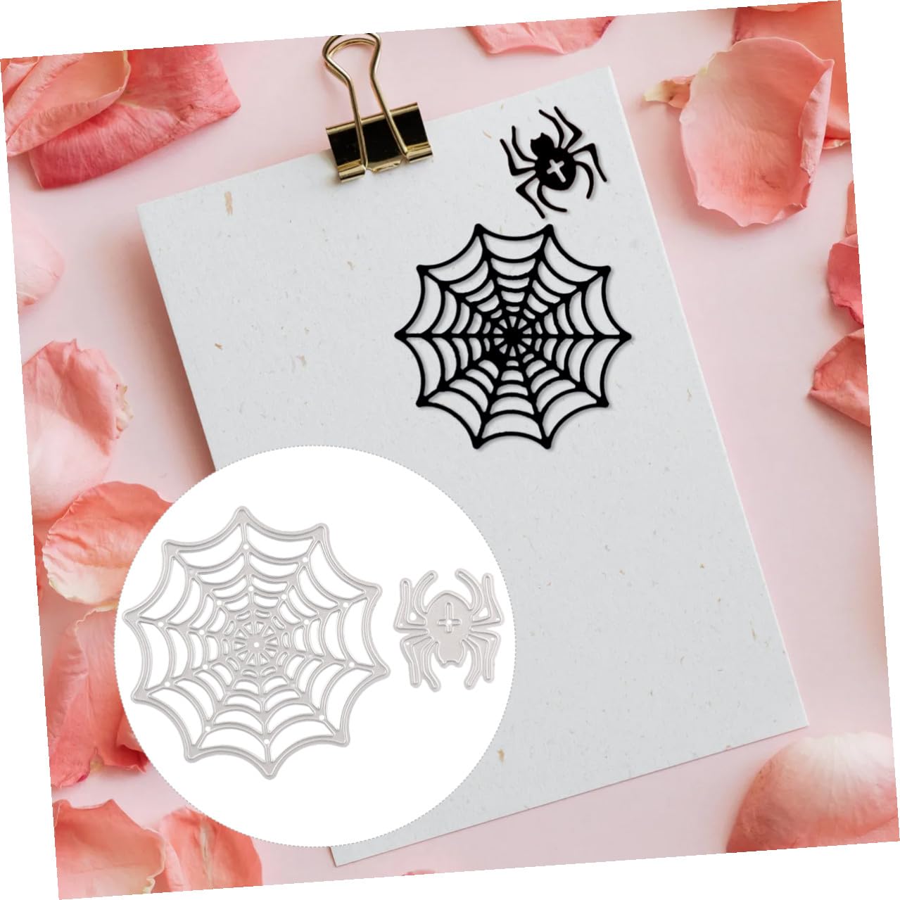 DOITOOL Troqueles para Manualidades Halloween Diseño Telaraña Plantilla para Scrapbooking y Tarjetas DIY Resistente Acero