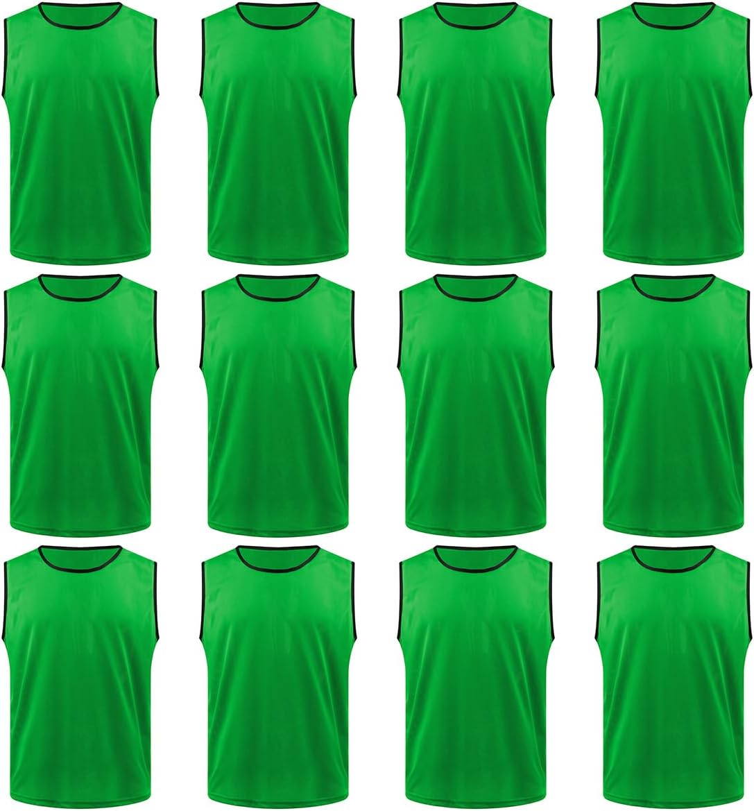 Soccer Pinnies Scrimmage Training Vests for Adult & Youth