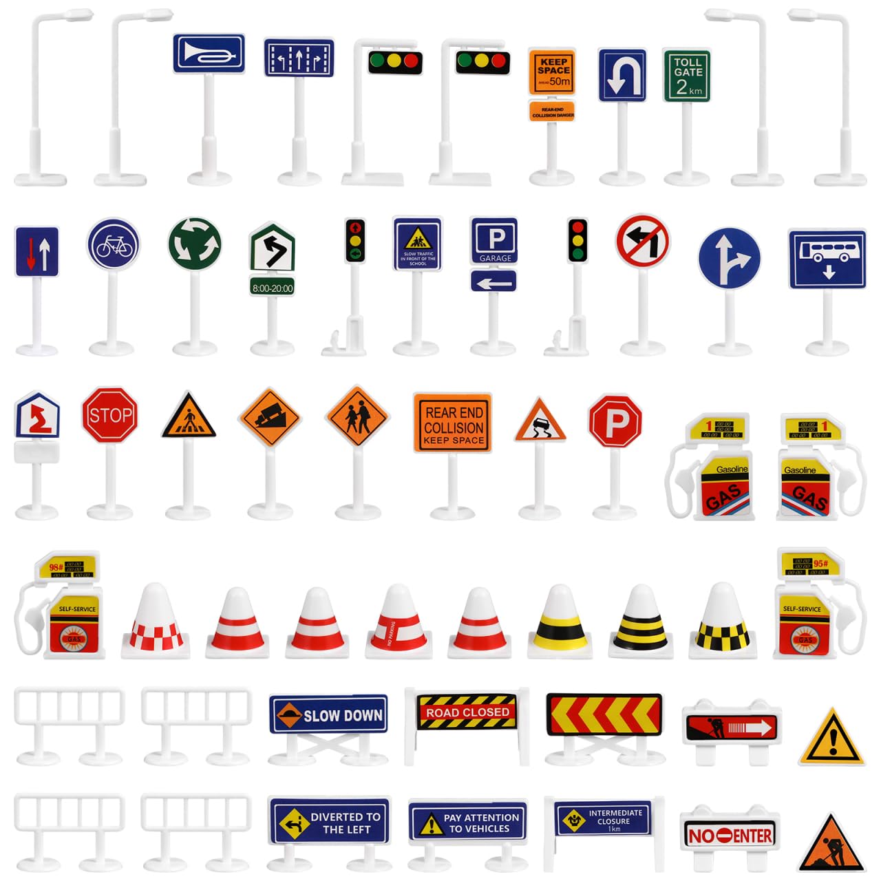 Ibasenice – Lot De 12 Feux De Signalisation Miniatures – Jouet éducatif Pour Apprendre Le Code De La Route