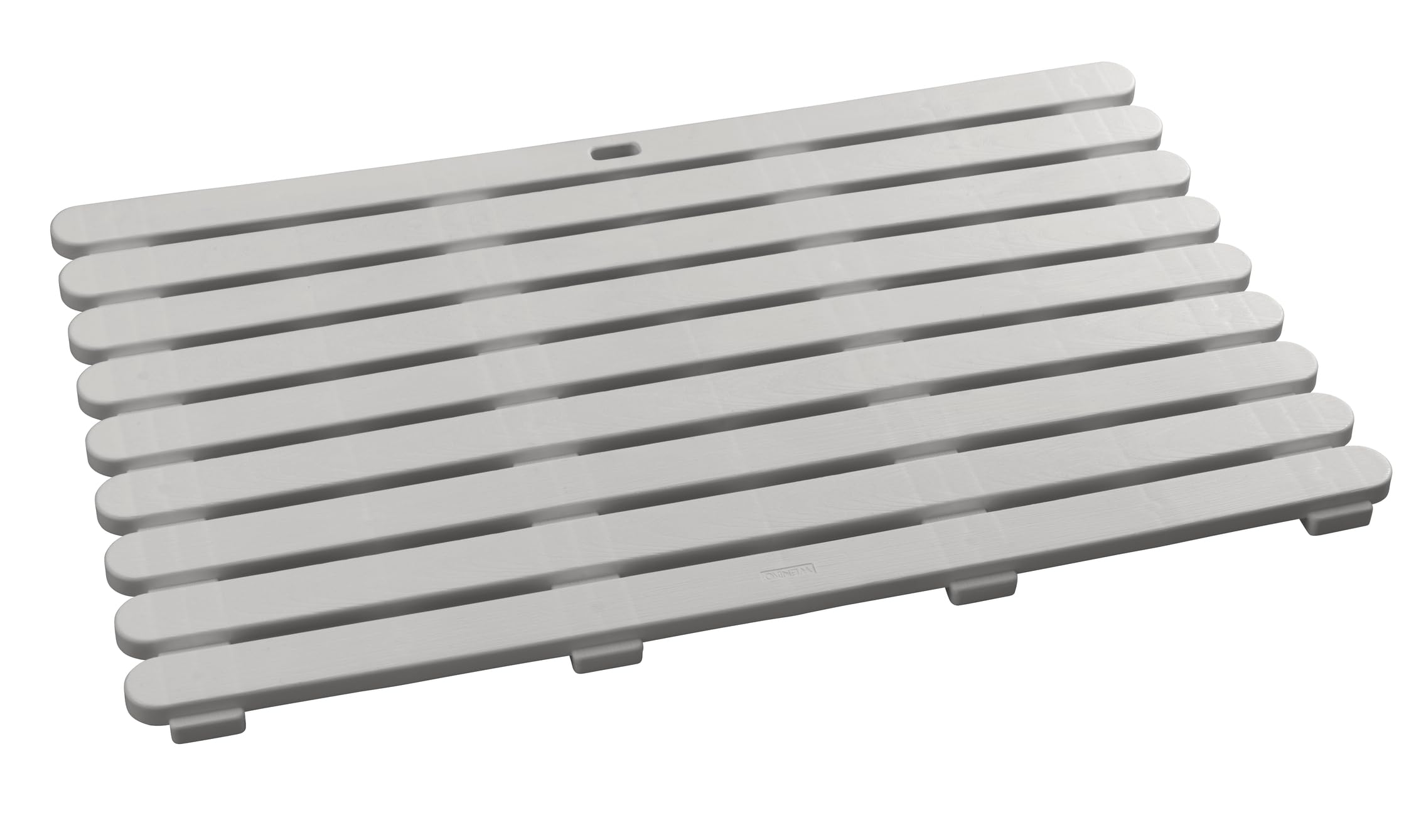 WENKO Griglia da bagno per interni ed esterni, antiscivolo, per bagno, piscina, plastica, 80 x 50 cm, beige
