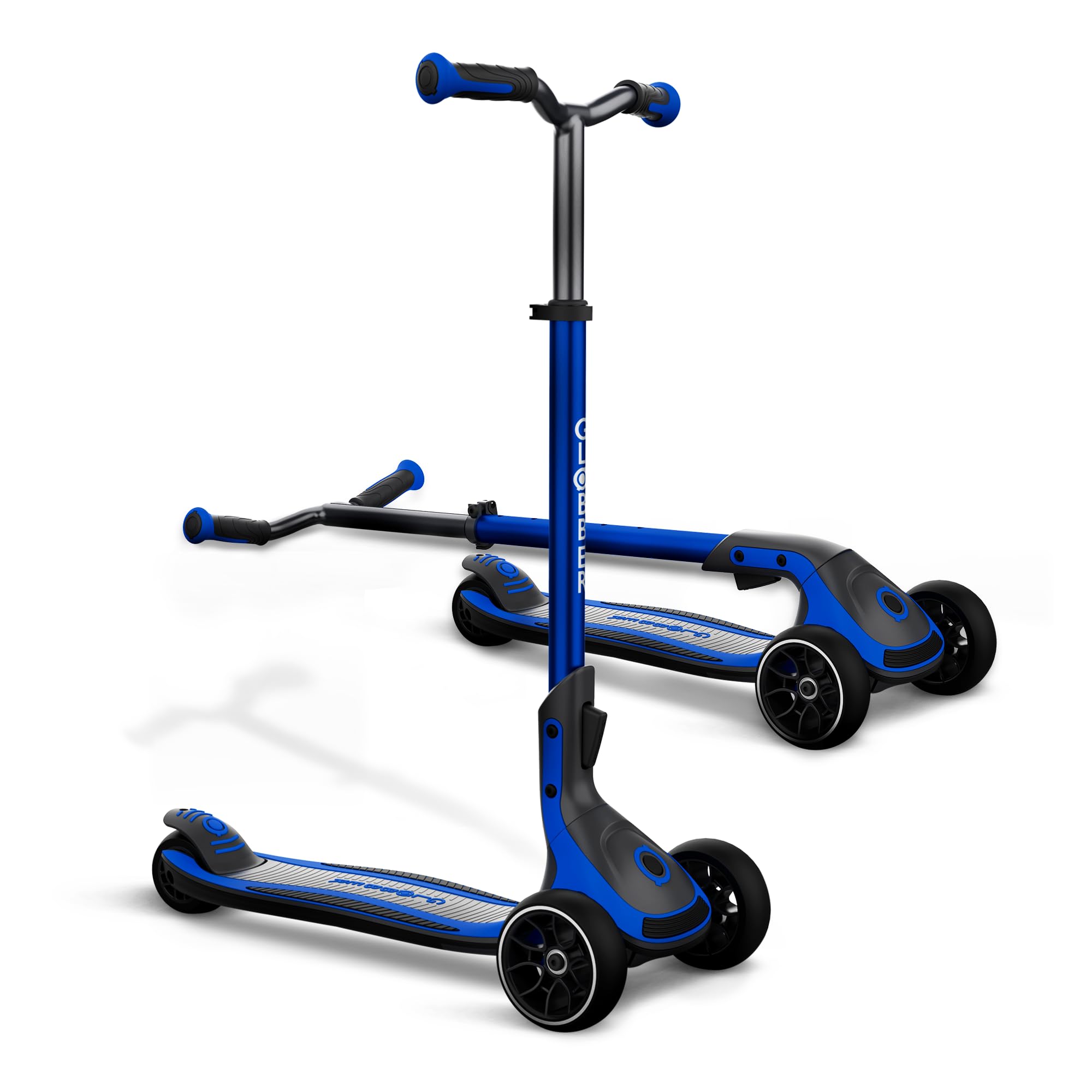 Globber Ultimum Scooter | 3-Wheel Kick Scooter for Adults & Kids 5+ | Foldable Kick Scooter with Safe, Non-Slip Deck & Premium Brakes