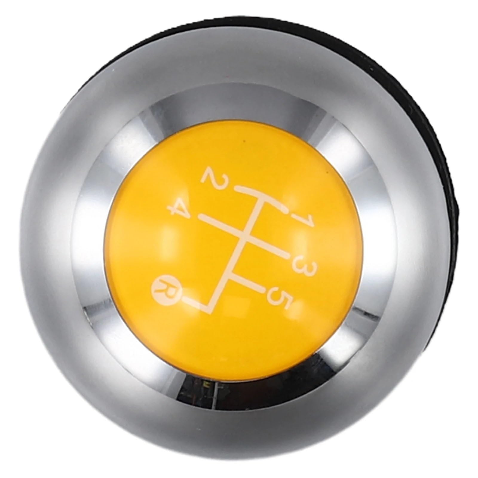 Gkqrkvnm Yellow 5 Gear Lever Compatible With Fiat 500 500C 2012 2013 2014 2015 2016 2017 2018 Car 5/6 Speed Manual Gear Shift Knob Head Ball Shifter Stick 55344048(Yellow 5)