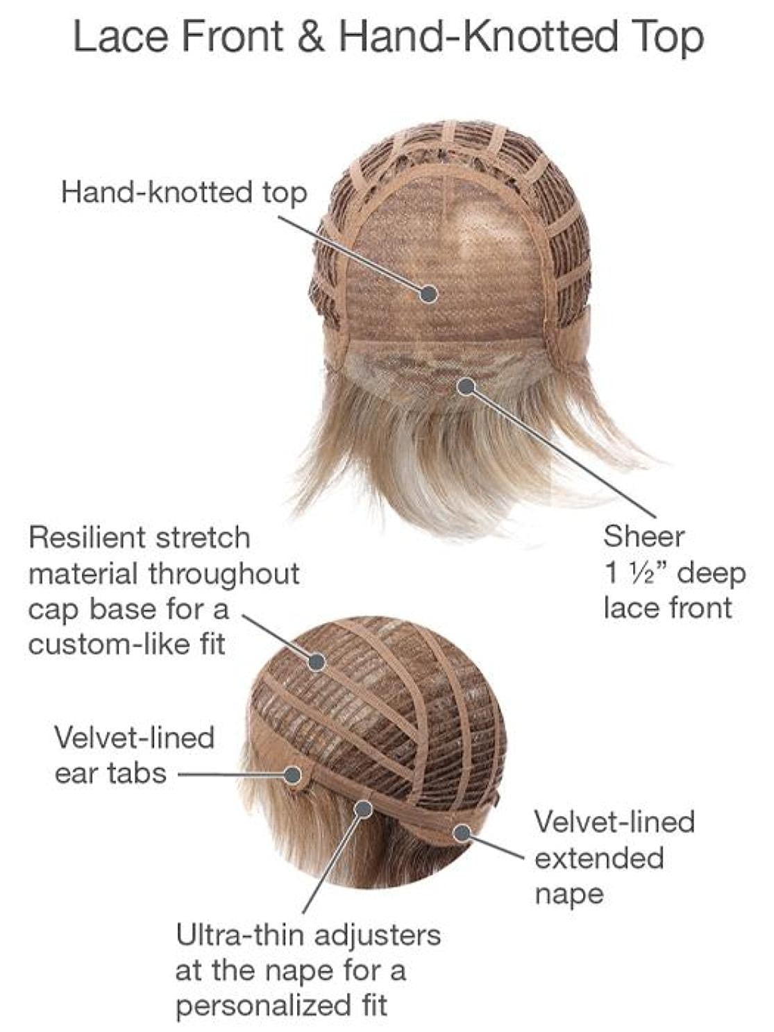 Bundle - 5 items: Prodigy Wig by Gabor, Christy's Wigs Q & A Booklet, 2oz Travel Size Wig Shampoo, Wig Cap & Wide Tooth Comb - Color: G811+