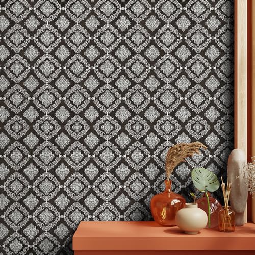Asian Paints EzyCR8 P&S White on Black Motif| Self Adhesive Wallpaper (45x500cm)| Peel & Stick Wallpaper, DIY Wall Sticker for Home & Office, Easy Application & Removal| PVC Coated (B0CH8GXY9J) Amazon Price History, Amazon Price Tracker