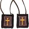 Wool Brown Scapular | Catholic Wearable Devotional | Great Christian Gift for Religious Milestones Such as First Holy Communion and Confirmation | Includes Enrolment Paper