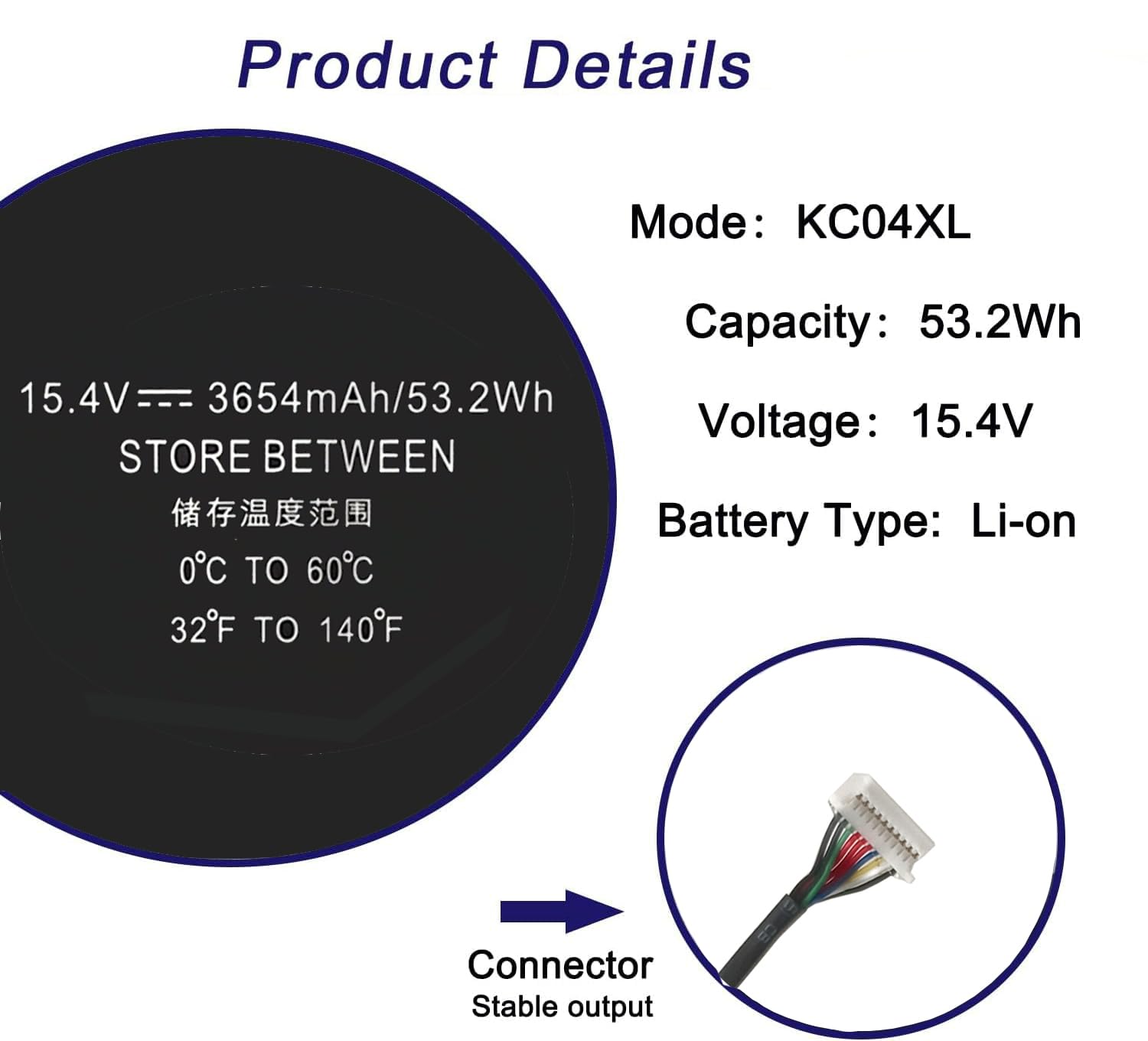 Batería para Ordenador portátil KC04XL para Las Series HP Envy X360 13-AG 13-AR, Envy 13-AH 13-AQ, HSTNN-DB8P, HSTNN-IB8K, KC04053XL, L08496-855, L08544-1C1, L08544-2B1, TPN-W133, TPN-W13, TPN-W13