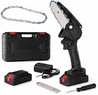 Shopper52 Cordless Mini Chainsaw for wood cutting| 21V Battery |One Hand Lightweight| Battery Powered | Wood Cutting | Tre... Price In India