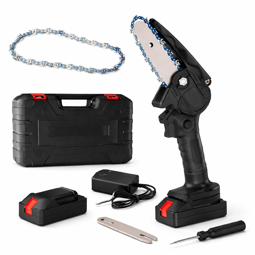 Shopper52 Cordless Mini Chainsaw for wood cutting| 21V Battery |One Hand Lightweight| Battery Powered | Wood Cutting | Tree Trimming | Chainsaw Machine-image-40