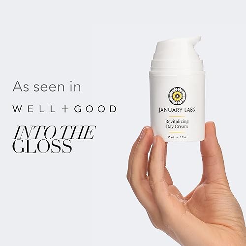 Miniatura 3 de Crema de día revitalizante, hidratante facial rico en péptidos, segura para pieles sensibles y piel seca, botella sin aire de 1.7 onzas