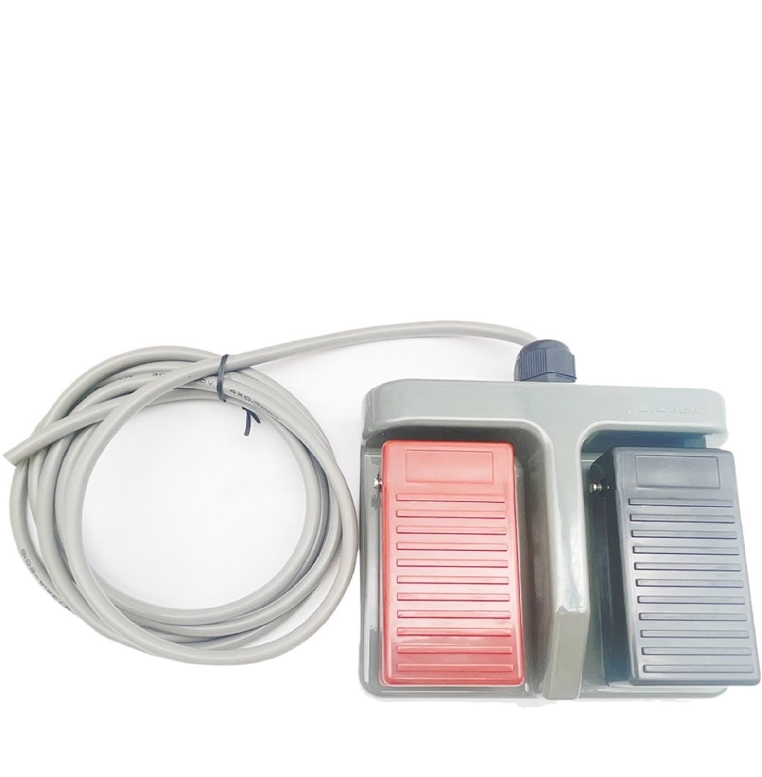 Interrupteur à pédale double MDFS-65 avec fil 2m commande momentanée 3A 220VAC plastique - 4