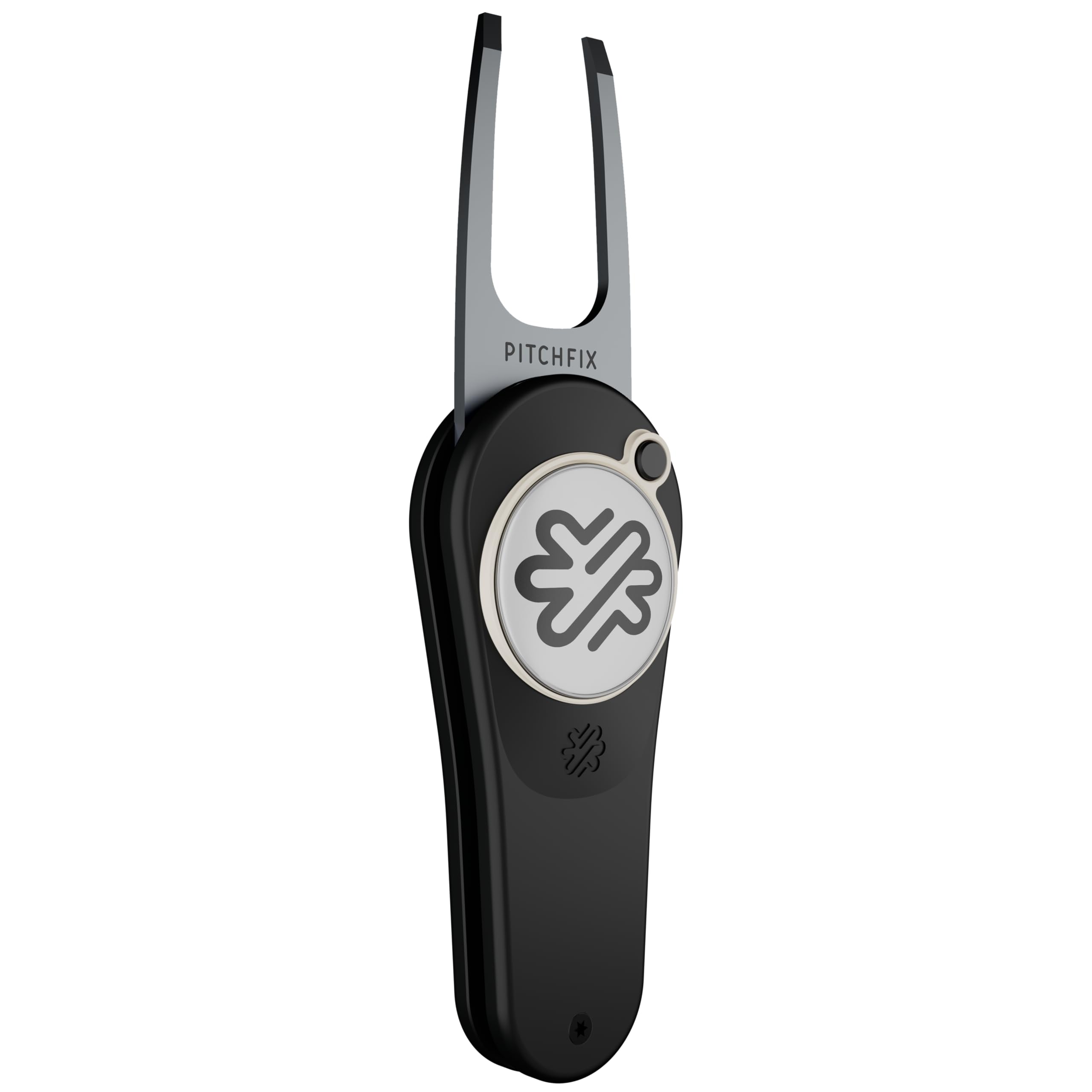 Pitchfix Original 2.0 Switchblade Divot Repair Tool with Removable Magnetic Ball Marker – Ergonomic Golf Pitch Tool for Men & Women, Durable ABS Handle, Premium Switchblade Design (Black)