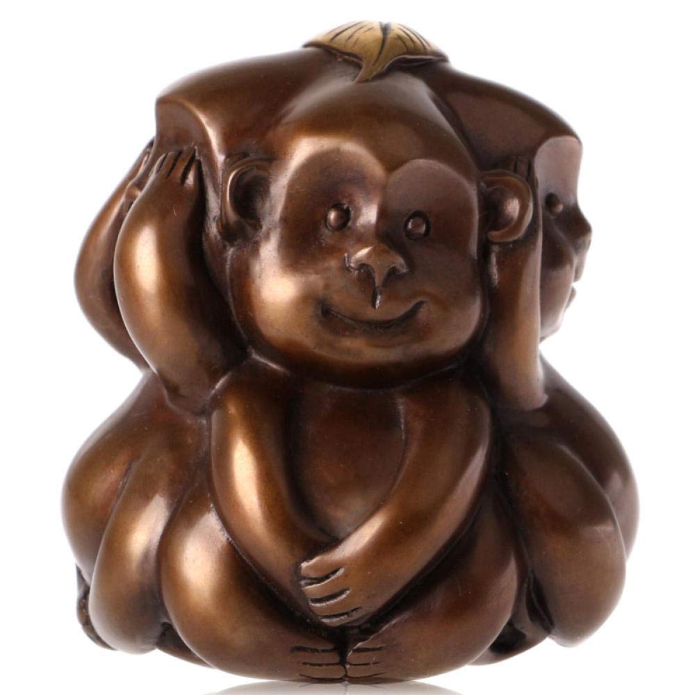 H3TF5J Statue Statue e Figurine Artigianato in Rame Bodhi Scimmia Zodiaco Regali Decorazione della casa da Collezione