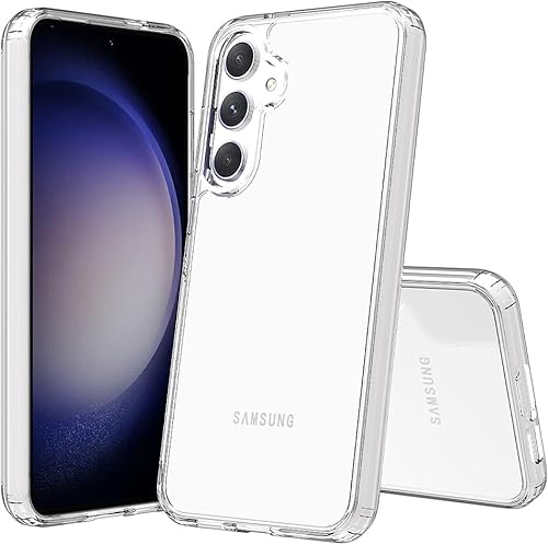 Miniatura 8 de Kowauri Funda para Samsung Galaxy S23 FE 5G, transparente duro PC parte trasera transparente delgada TPU parachoques a prueba de golpes funda