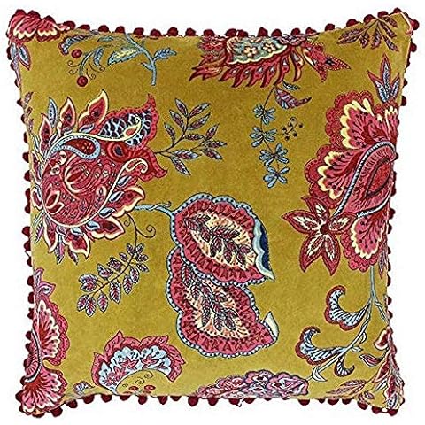 Riva Paoletti Malisa Cushion Cover with Pompoms Cover