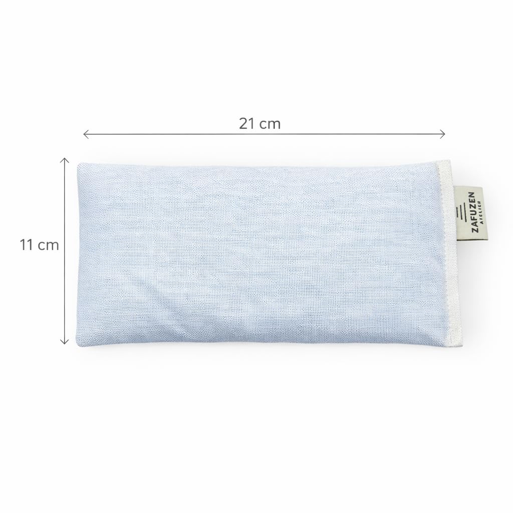 Pack de 6 Coussins pour Les Yeux Full Palette – Coussins oculaires avec Fleurs de Lavande Naturelle et Riz, Coton Naturel, Yoga et méditation, Relaxation et Repos