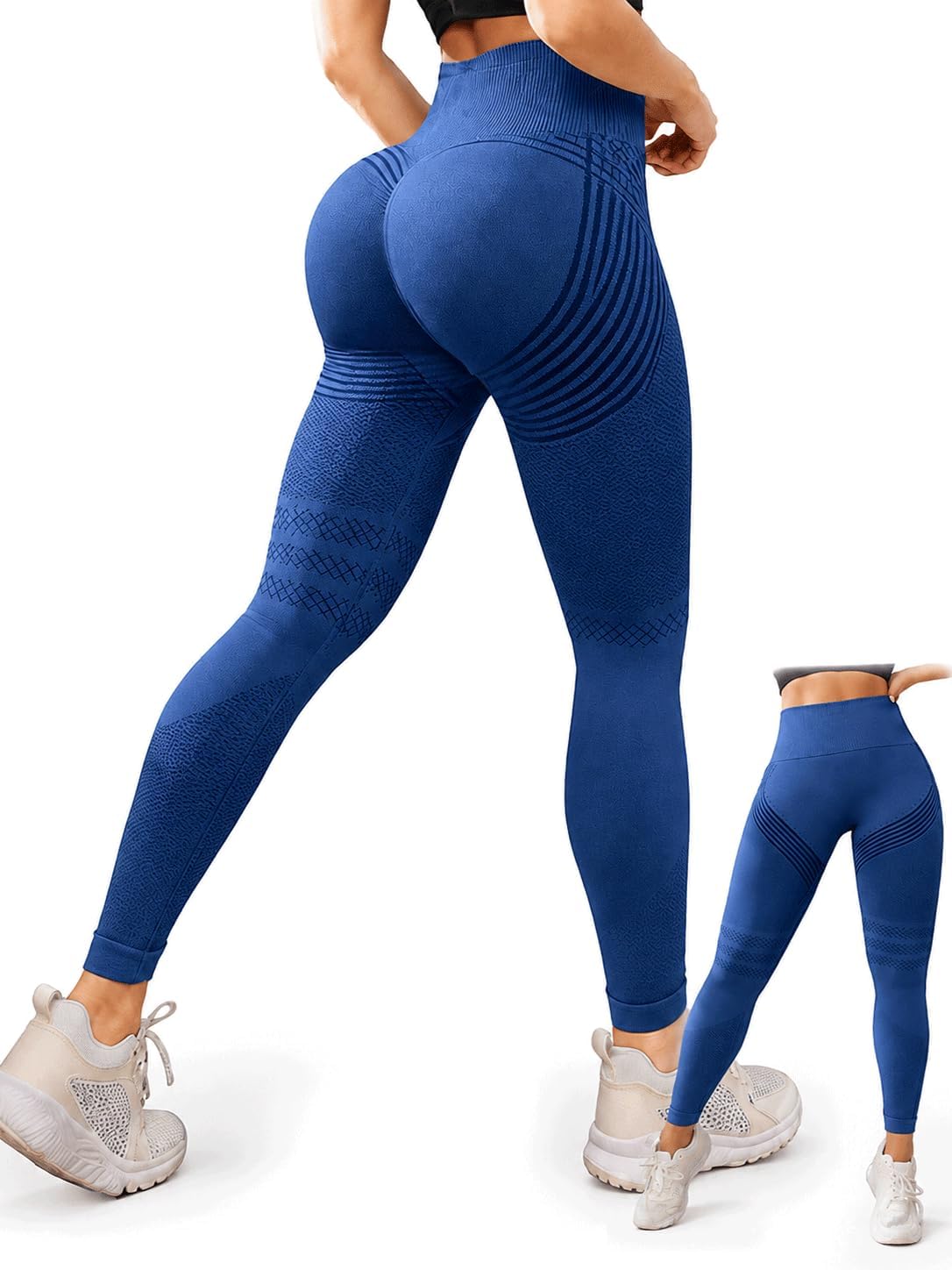3D Compression Leggings Women, High Waist Anti Cellulite Leggings, Workout Bum Scrunch Butt Lift Leggings, Gym Trousers Women