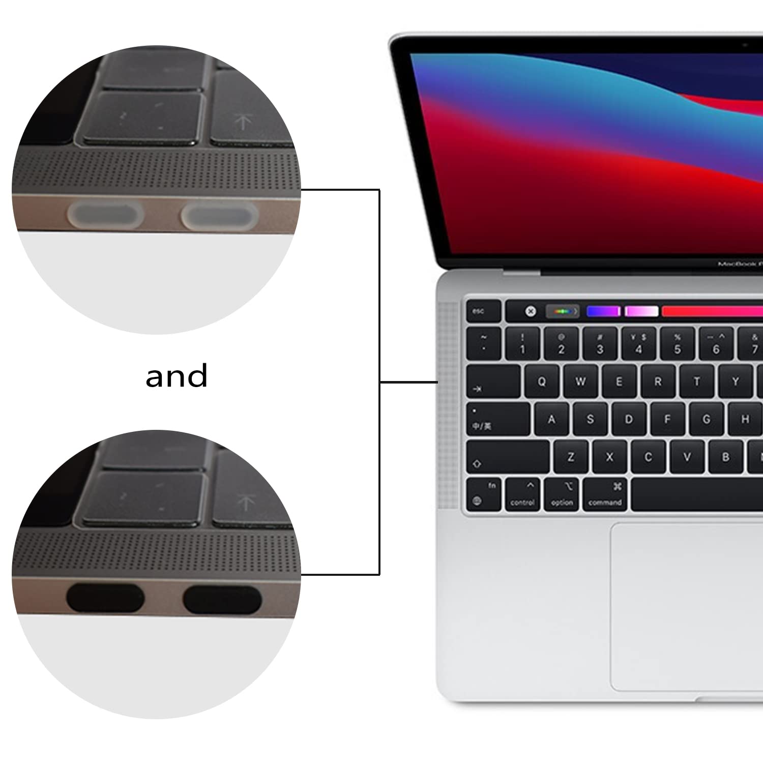 MacBook pro 4 and Air 2 - 6台セット Amazon.com: 10 Pcs Dust Dirt Plugs Cover for MacBook Neo 13 inch
