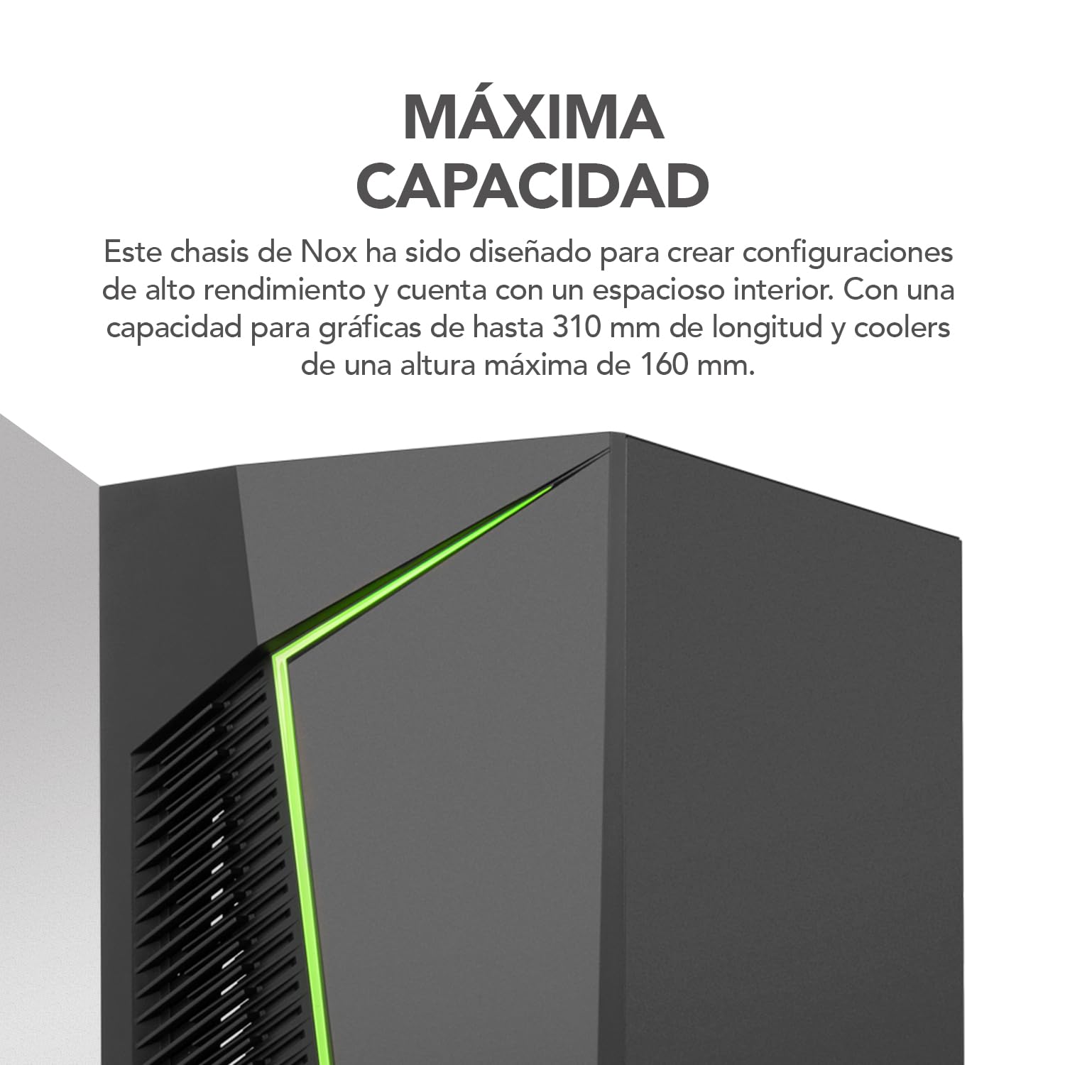 NOX Xtreme Products Infinity Zeta - Minitorre M-ATXITX ARGB Rainbow dinámica, Panel Lateral Cristal Templado, Espacio para 6 Ventiladores, Compatible con gráficas hasta 310mm, USB 3.0, Color Negro