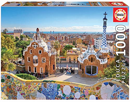 Educa - Vista de Barcelona Desde el PARC Güell Puzzle, 1000 Piezas, Multicolor (17966)