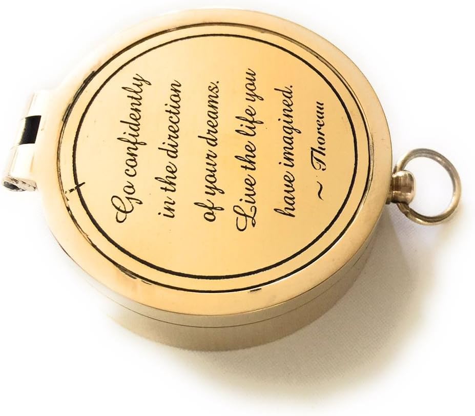 Brass Compass Pocket Style Limited Edition- Baptism Gift - Christmas Gift- Holiday's Gifts -Amazon Gifts