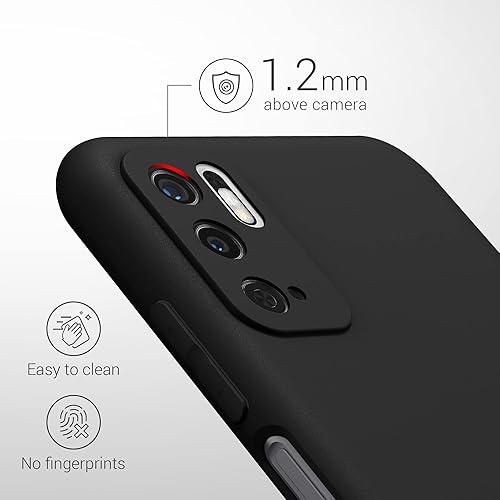 Miniatura 3 de kwmobile Funda compatible con Xiaomi Redmi Note 10 5G - Funda protectora de silicona TPU suave y delgada - Negro mate