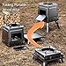 Portable Wood Stove Portable, Tent Stoves Wood Burning, All Carbon Steel, Plate Thickness 1.2mm, Sauna Stove for Barbecue Boiling Waterss Cooking