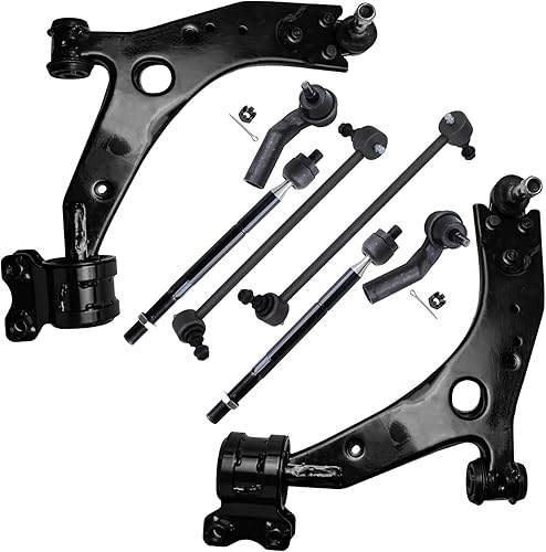 Miniatura 95 de Detroit Axle - Kit de suspensión frontal de 8 piezas para Chevy Aveo Aveo5 Pontiac G3 Wave Wave5 Suzuki Swift+ 2 brazos de control inferiores con
