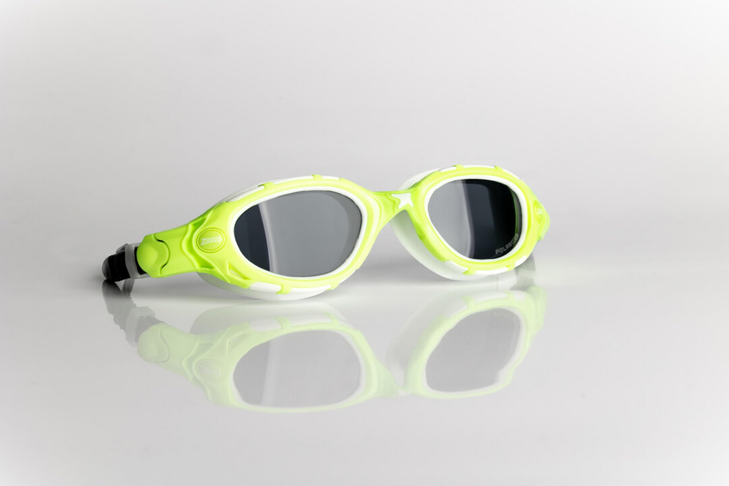 Zoggs Original Predator Flex Adult Swimming Goggles, Polarised Lens/Lime/Grey - Image 2