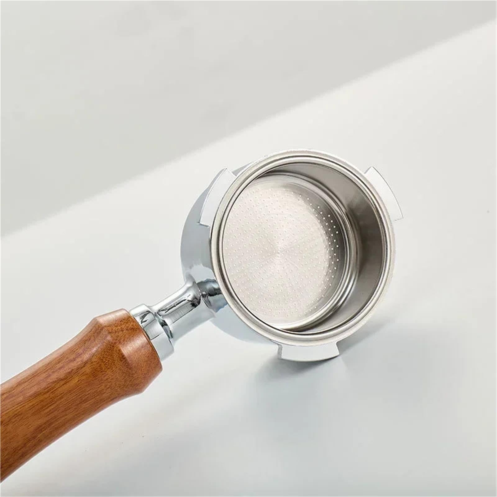 Portafiltro Sin Fondo De 51mm Y 3 Orejas, Compatible Con Delonghi,EC680/685,Compatible Con SMEG, Herramienta De Filtro De Mango De Café De Acero Inoxidable Espresso(51mm-3ear-A2)