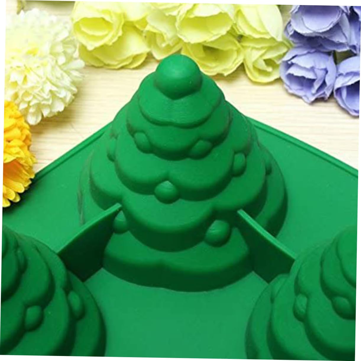 Amosfun 2 Pz Stampo Per Torta Albero Di Natale Comodo Stampo Per Caramelle Strumento Di Cottura Formine Per Biscotti Il Sapone 3d Modella Il Natale Gadget Da Forno Silicone Alimentare