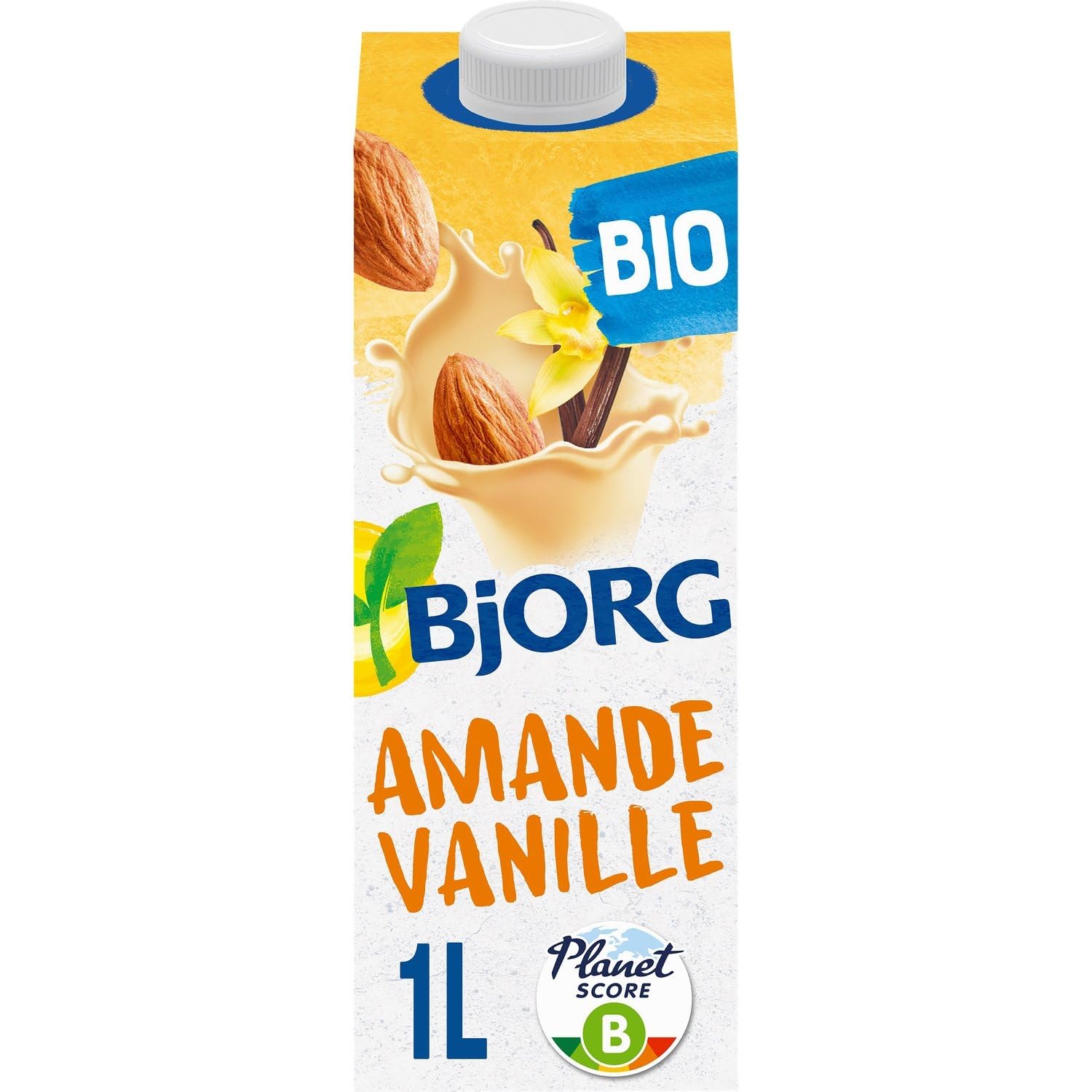 BJORG – Boisson Végétale Bio Douceur Amande Vanille, Texture Onctueuse et Naturelle (1L) - Le Lot De 3
