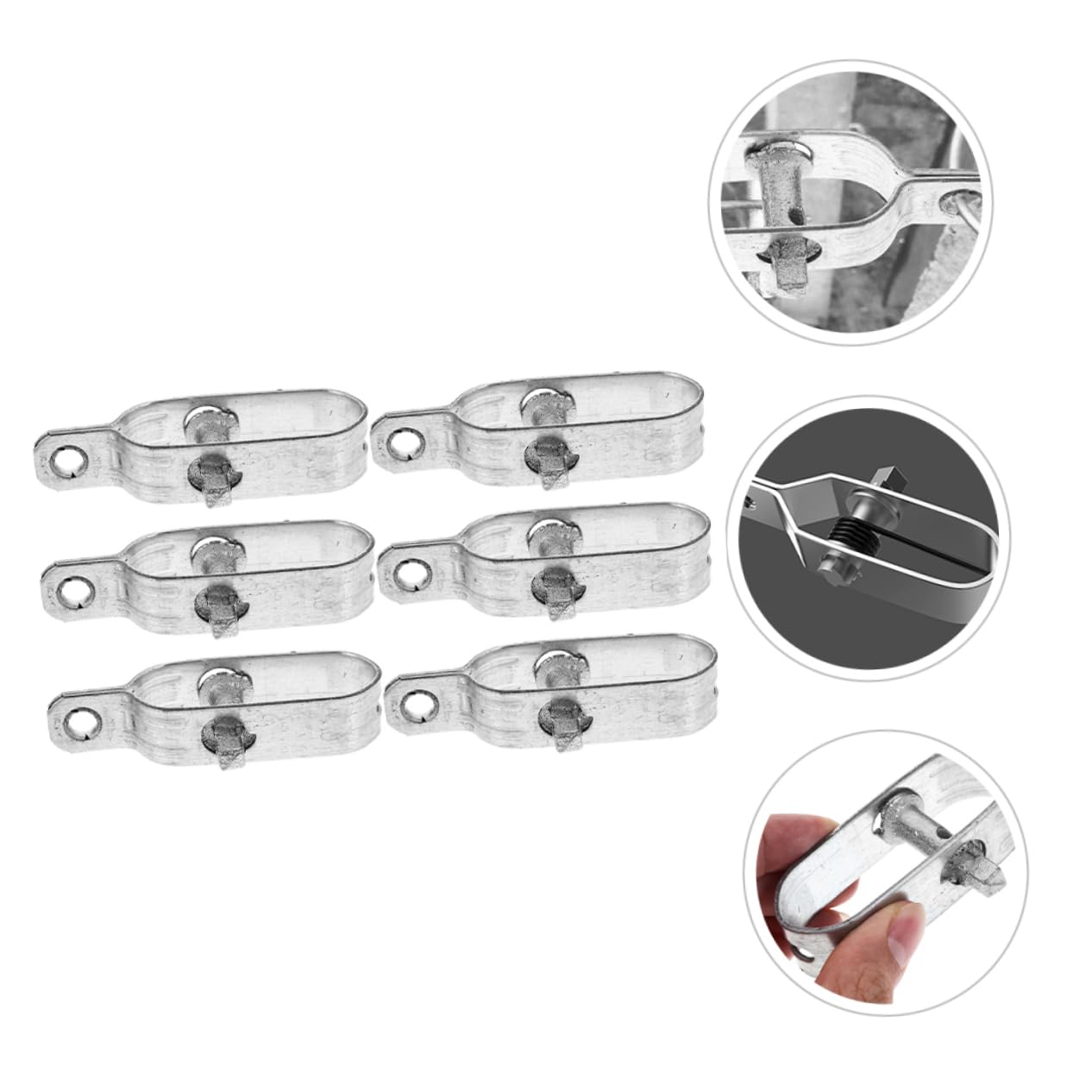 HEMOTON 6Pcs Wire Tensioner Heavy Duty Tightener for Cable Rope Compact Tool for Easy Tensioning Agriculture and Industrial Use Durable and Lightweight Design