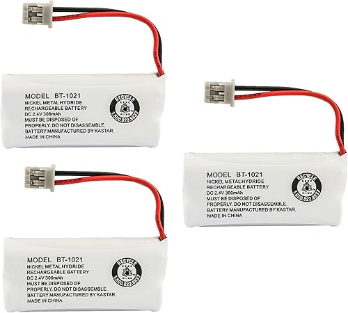 Miniatura 7 de Kastar Paquete de 6 baterías inalámbricas BBTG0798001 modelo BT1021 para Uniden BT-1021 y Uniden D1361 D1364 D1384 D1483 D1660 D1680 D1685 D1688