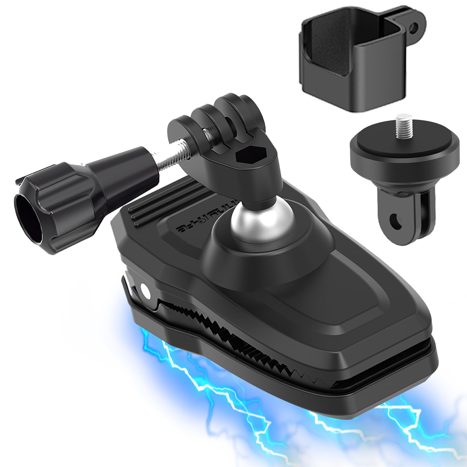Support Magnétique Sac à Dos 360° - Compatible GoPro, DJI Osmo Et Caméras Action