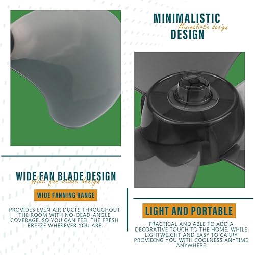 Miniatura 3 de Cuchillas de ventilador de plástico de 16 pulgadas, ventilador universal para el hogar, ventilador de mesa, repuesto de aspas de ventilador