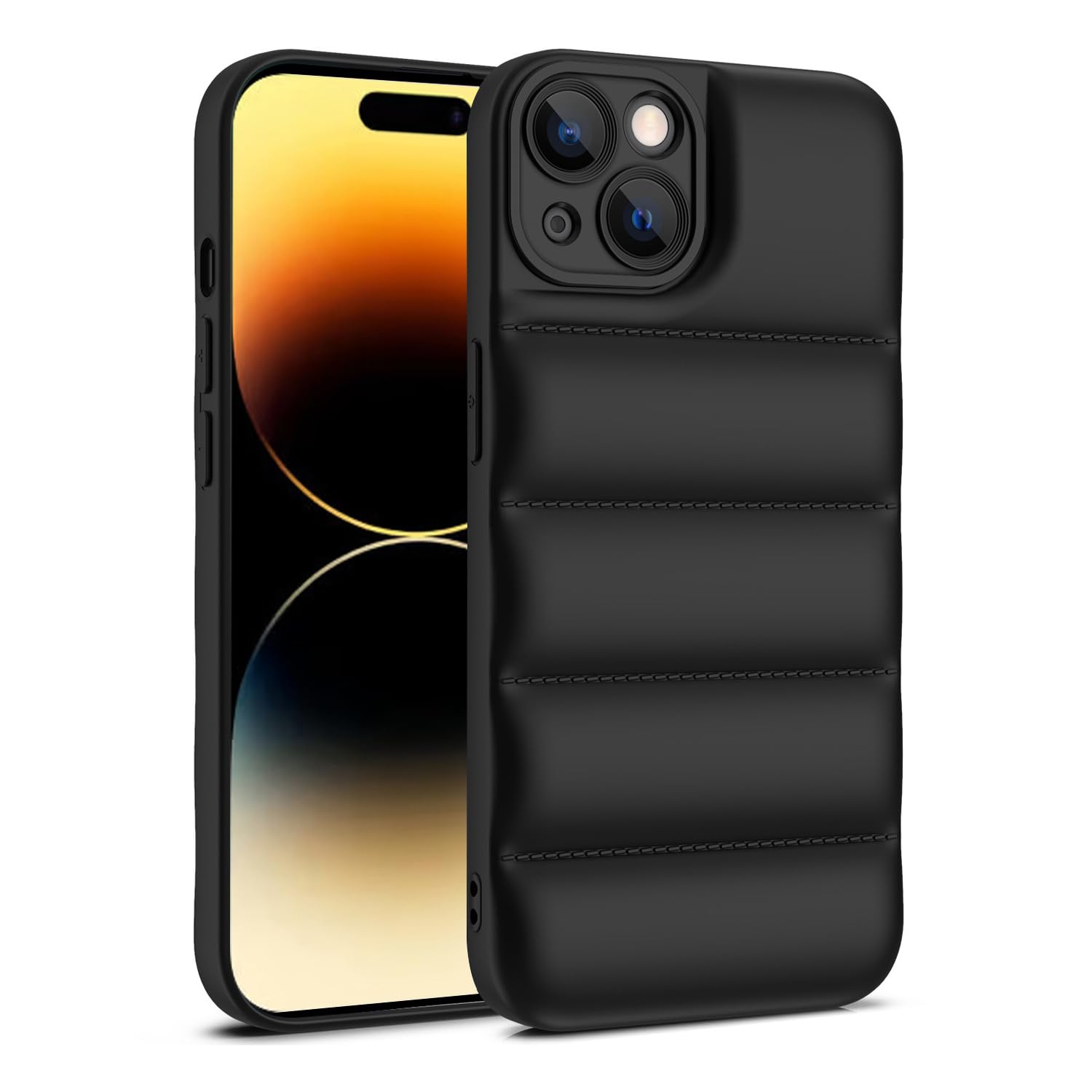 Amazon.com: AMZER Puffer Case for iPhone 15 Plus Black