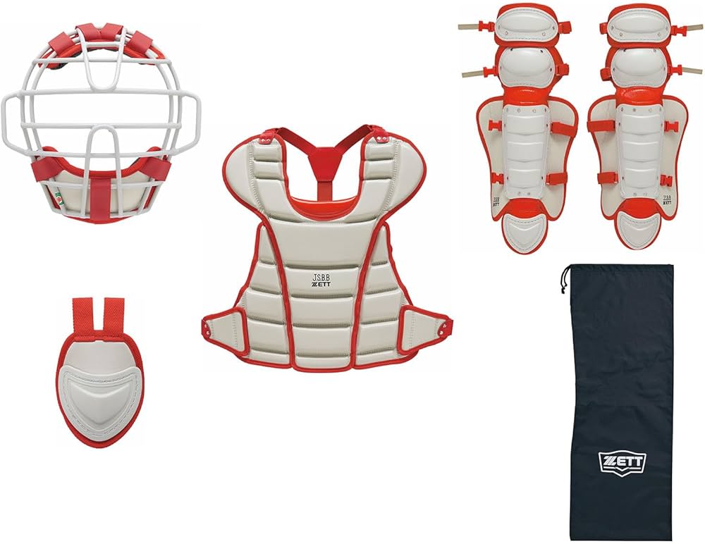 ZETT硬式用捕手防具セット（少年用） ゼット 野球 限定 硬式野球 キャッチャー 防具 4点セット 硬式