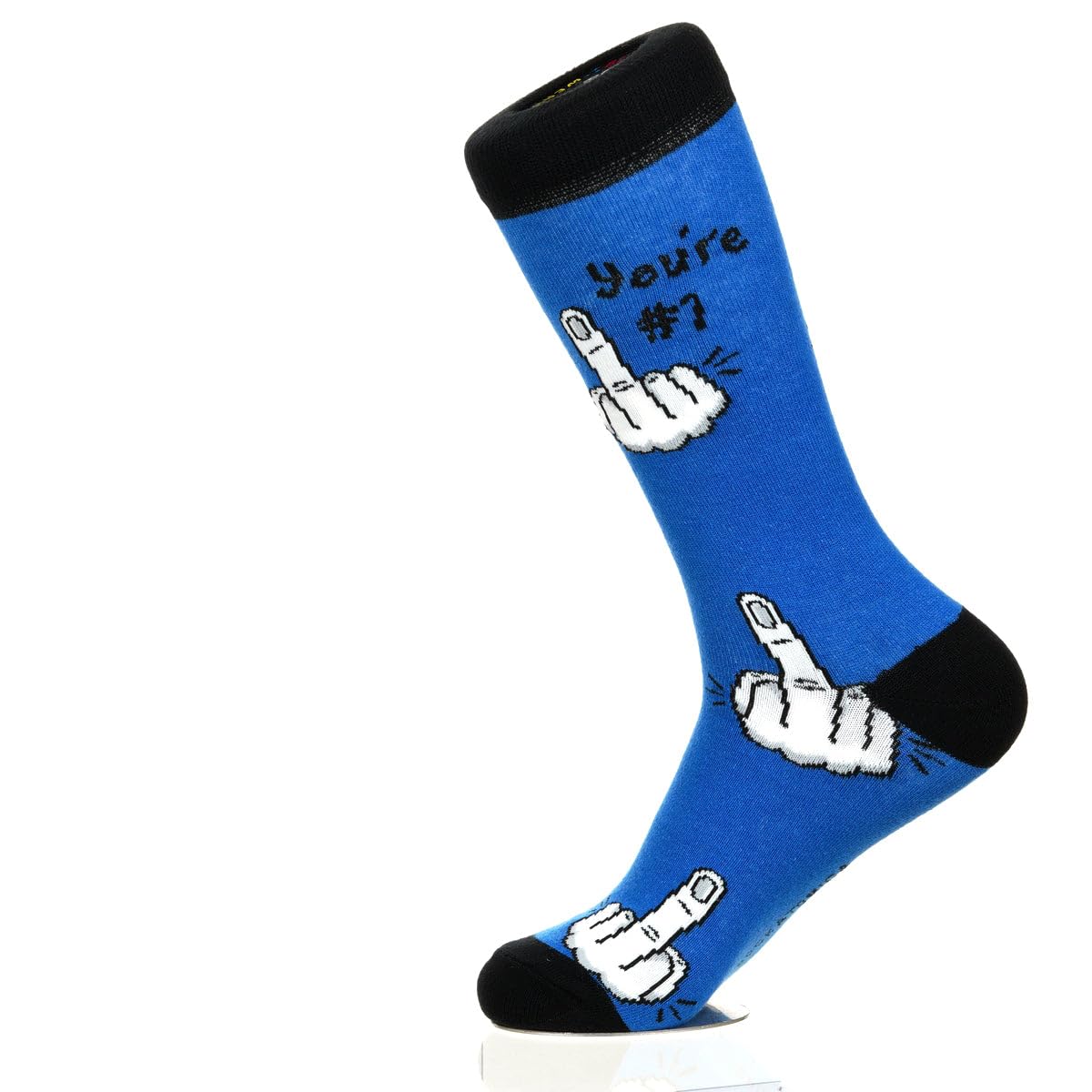 Sock Atomica Unisex Multicolour Funny Novelty Colourful Cotton Crew Socks For Men Women, Boxed Gift Set (Uk 7-11 / Eu 41-46) (Finger Design)
