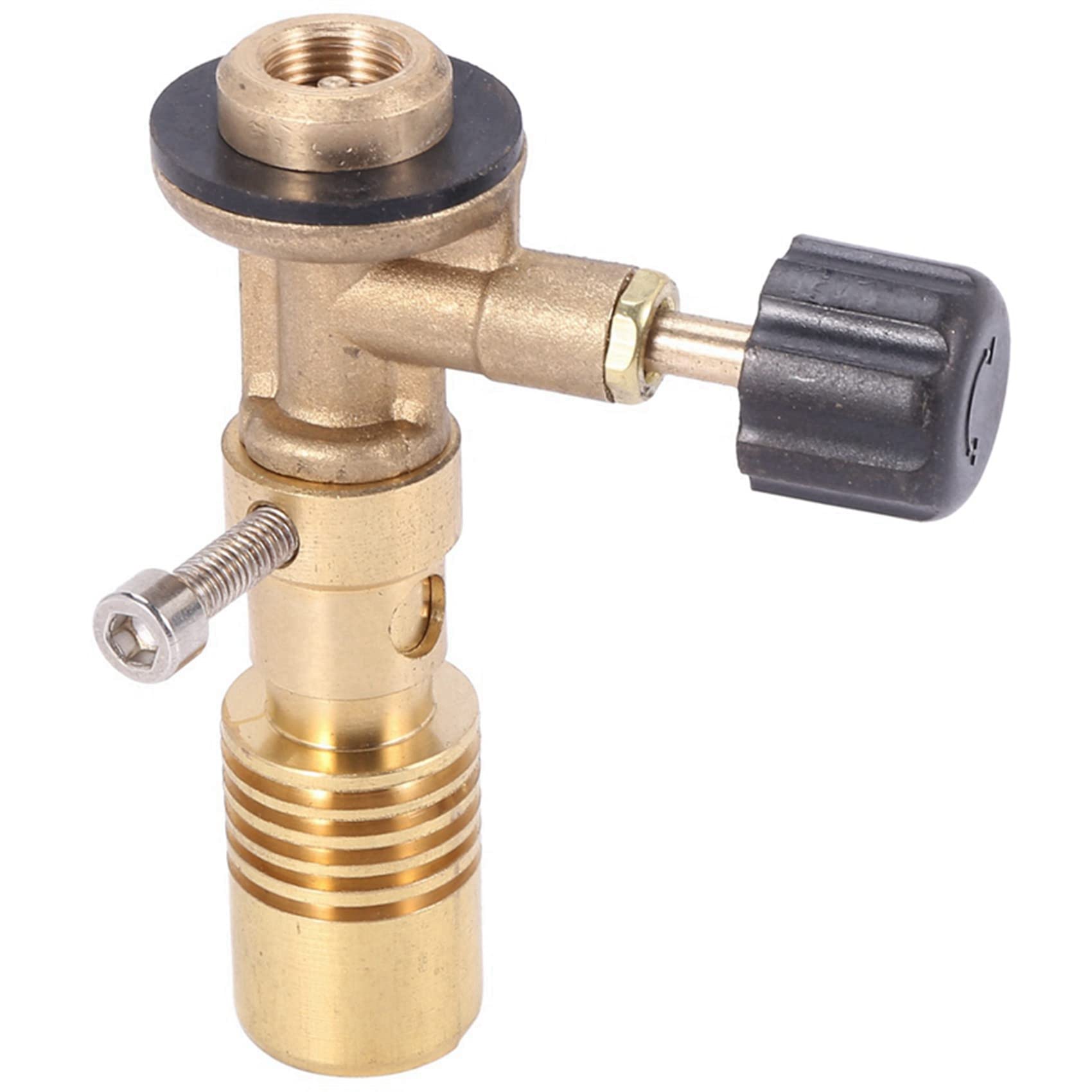 2X Turbo Gas Latón de Alta Temperatura Plomería Soldada Soplete Quemador Bunsen Portátil Quemador de Gas Horno de Calefacción