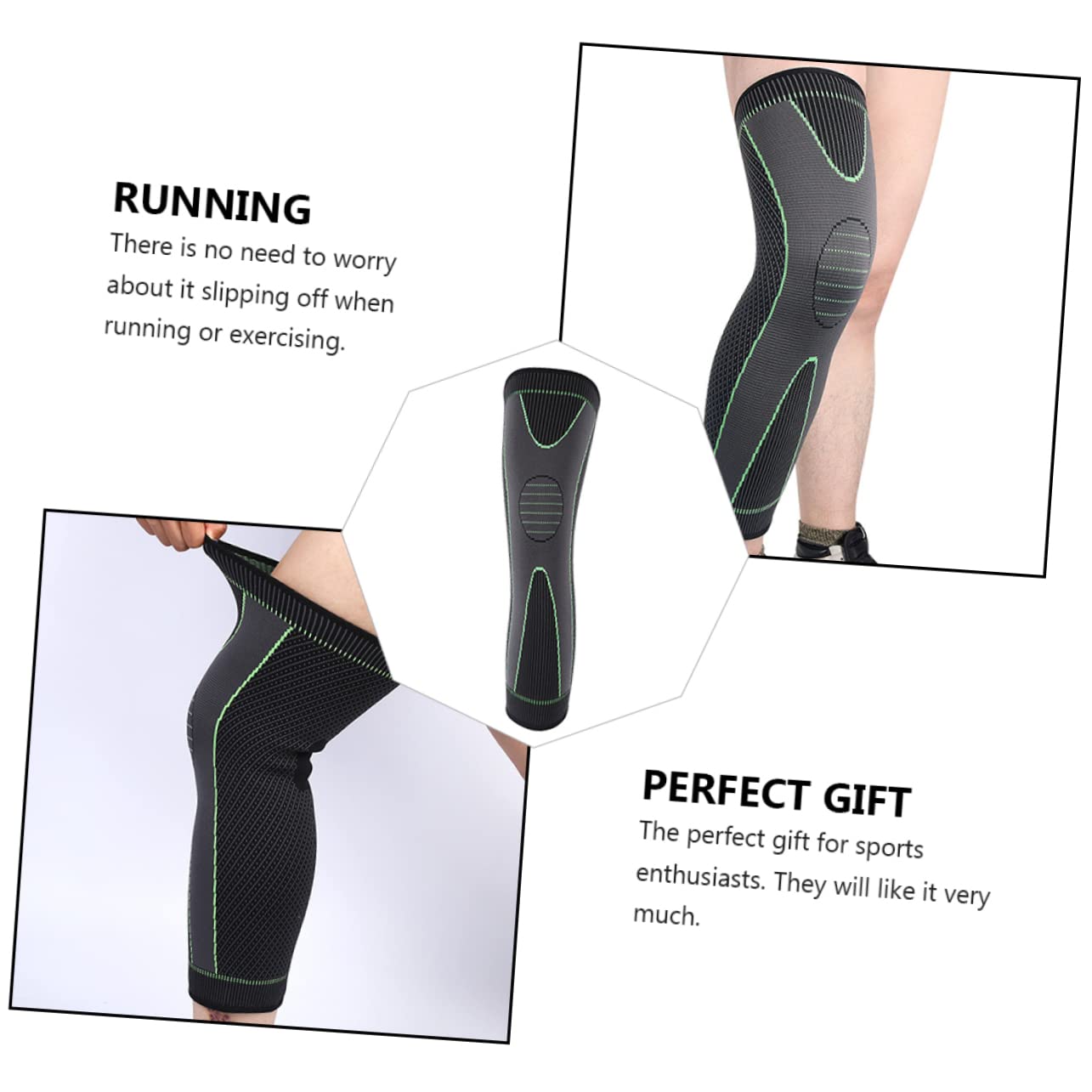 WOFASHPURET Knee Protective Pad Breathable Sports Knee Sleeve for Running Compression Design Comfortable Fit Support for Fitness Activities