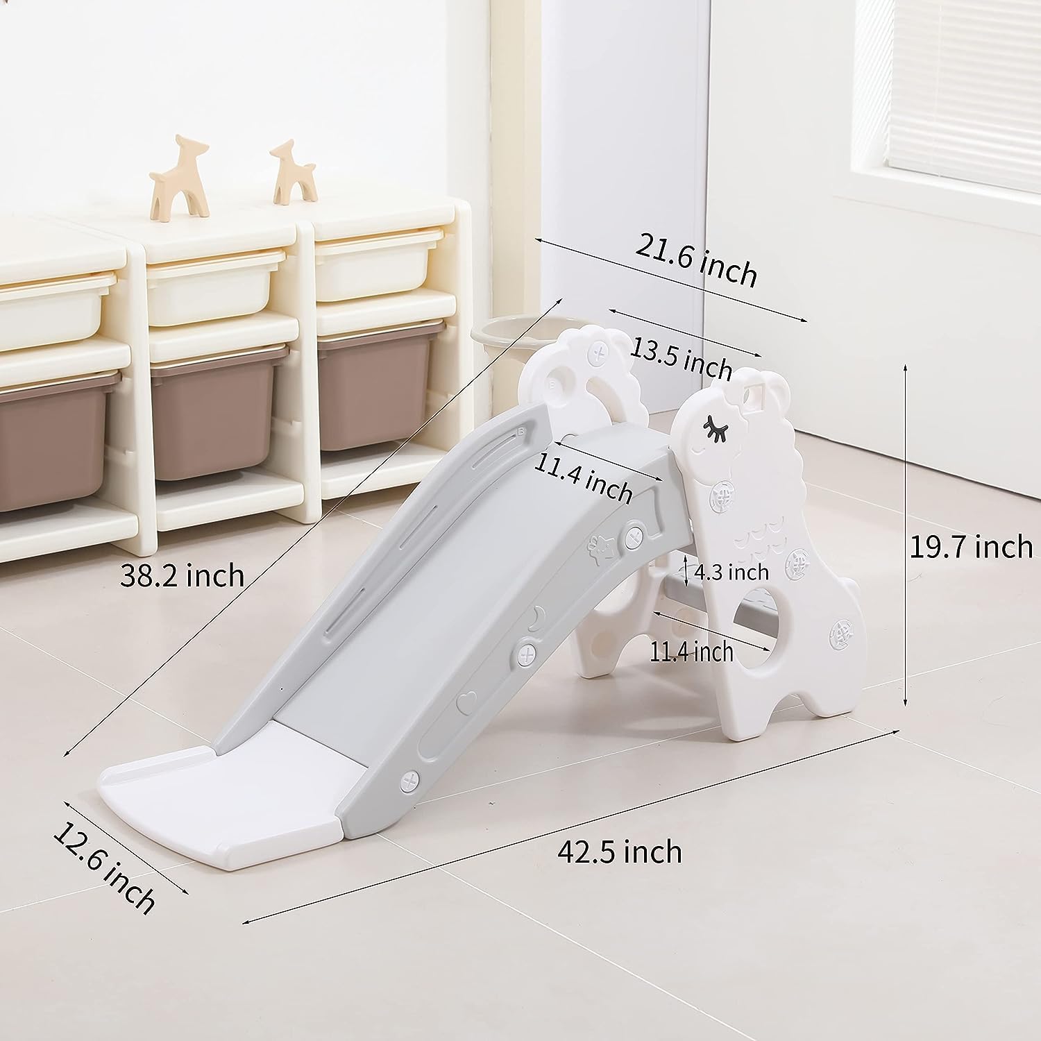 Indoor Slide for Toddlers Age 1-3,Kids Indoor Slide,Indoor Toddler Slide,Baby Indoor Slide,Baby Slide,Indoor Toddler Slide Climber,Kids Slide 1-3