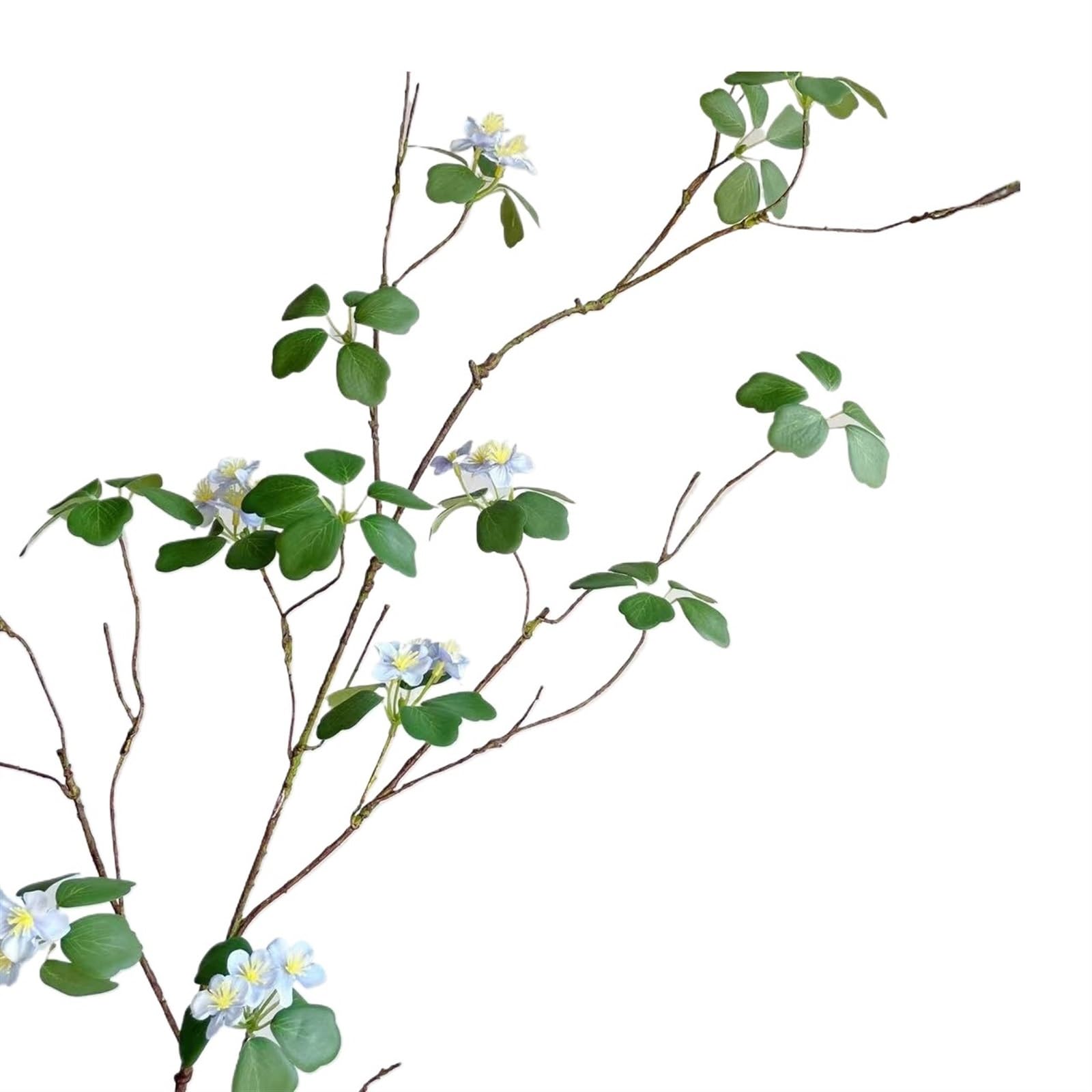girlanda kwiatowa, Luksusowa dekoracja weselna w stylu zen z zielonymi liśćmi(Blue 120cm)