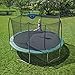Skywalker Trampolines 15-Foot Jump N’ Dunk Round Trampoline with Enclosure Net - Basketball Trampoline, Camo